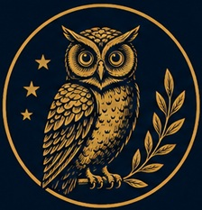 MINERVAE owl emblem